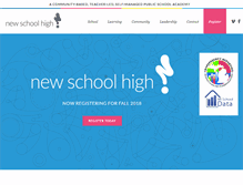 Tablet Screenshot of newschoolhigh.org